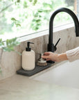 Over the Sink Dish Pad + Stone Sink Caddy Bundle