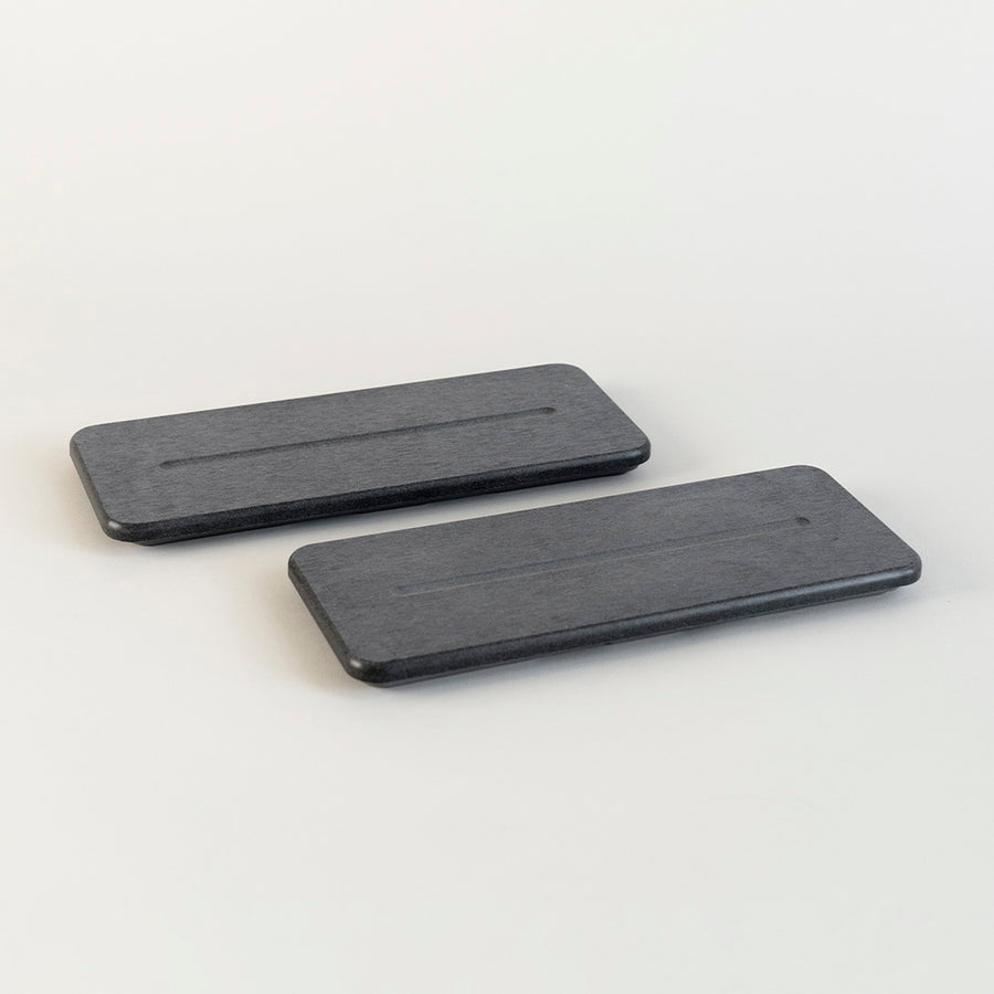 2 pack of dark grey sink caddies