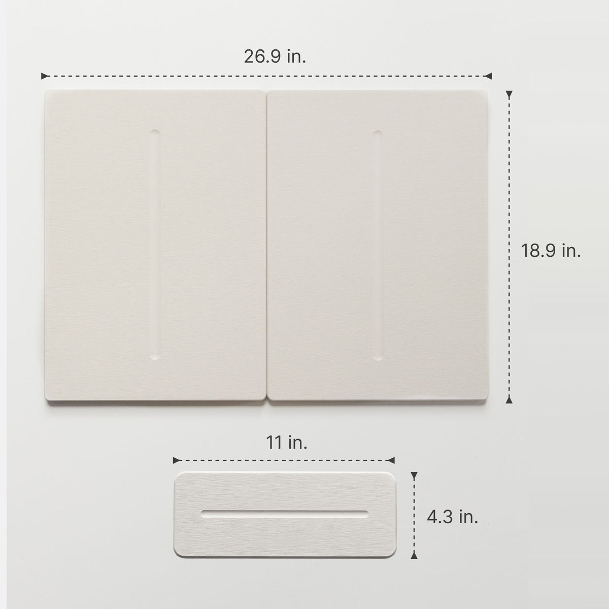 Sandstone Medium Bath Stone: 18.9" x 26.9"; Sandstone Stone Sink Caddy: 11" x 4.3"