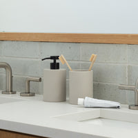 Concrete Soap Dispenser & Brush Holder Set