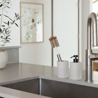 Concrete Soap Dispenser & Brush Holder Set