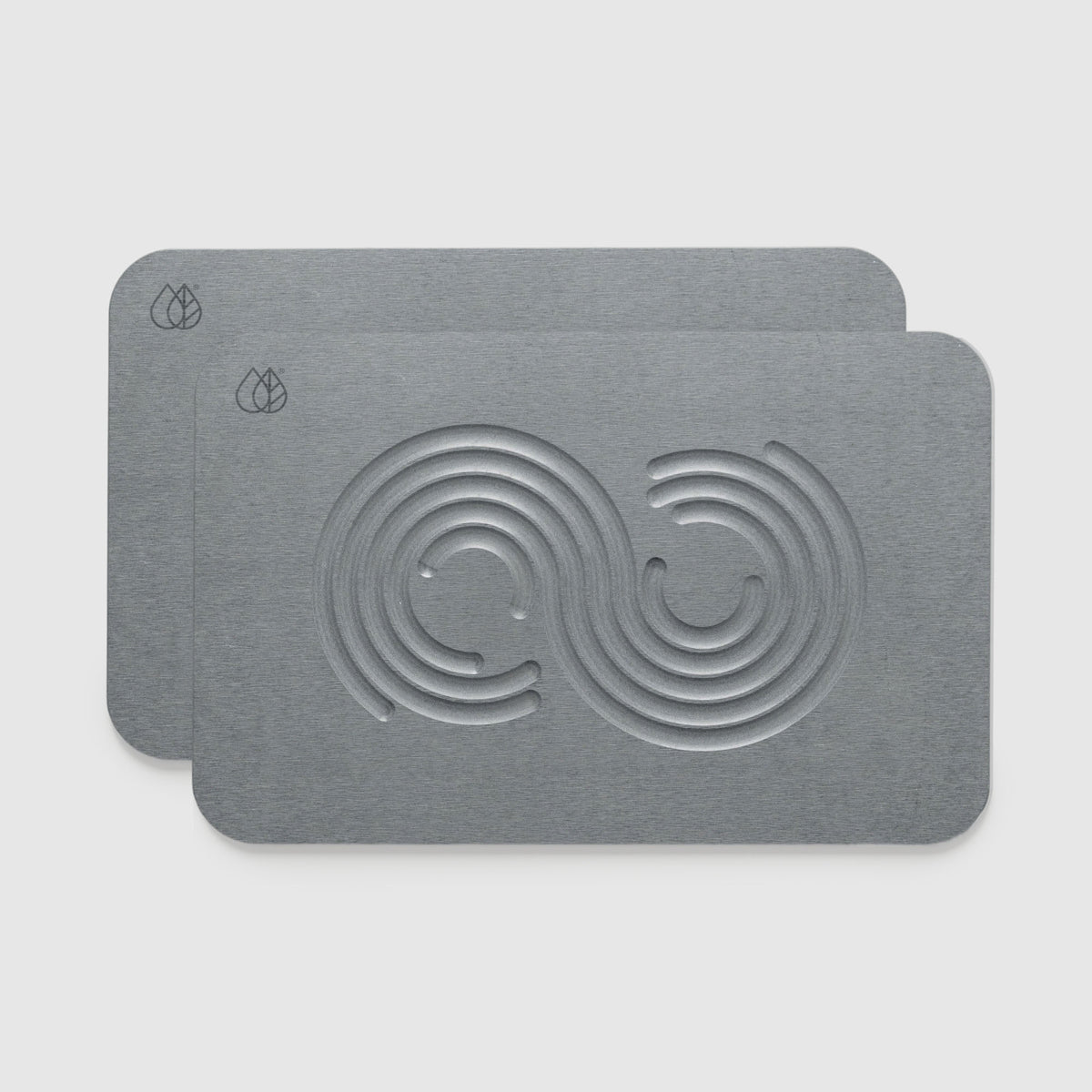 Ash Zen Two-Pack Bath Stones. Quick-drying bath stones for bathroom. 