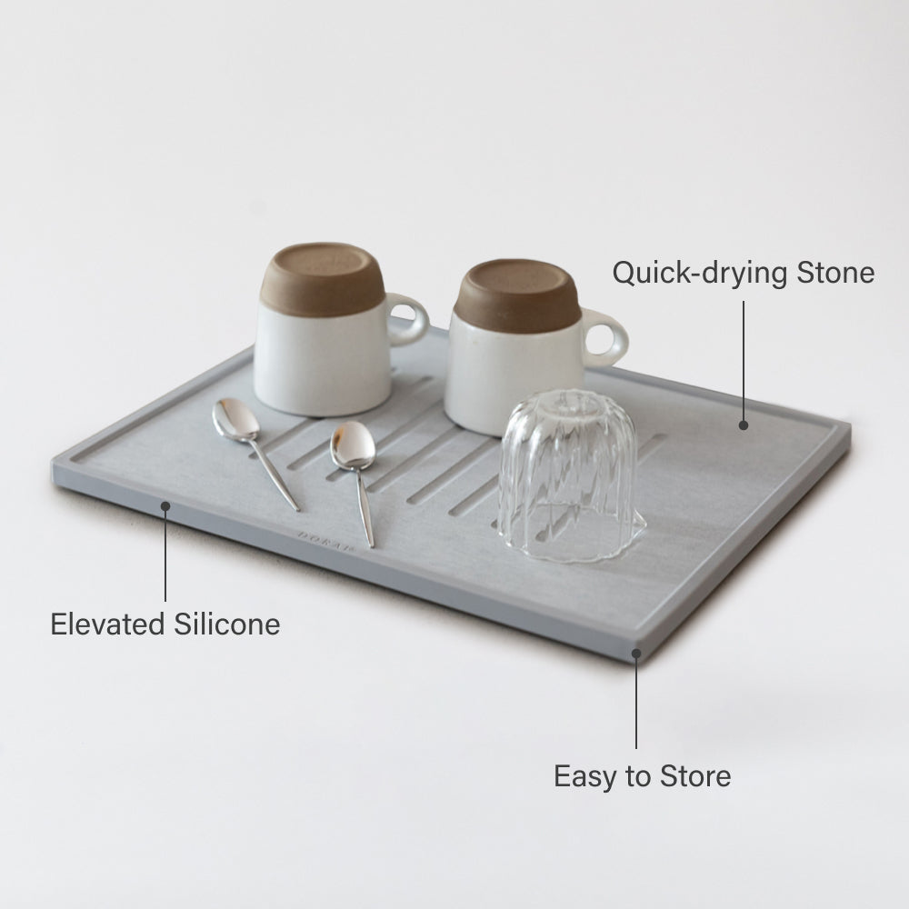 Dish Drying Stone & Stone Sink Caddy