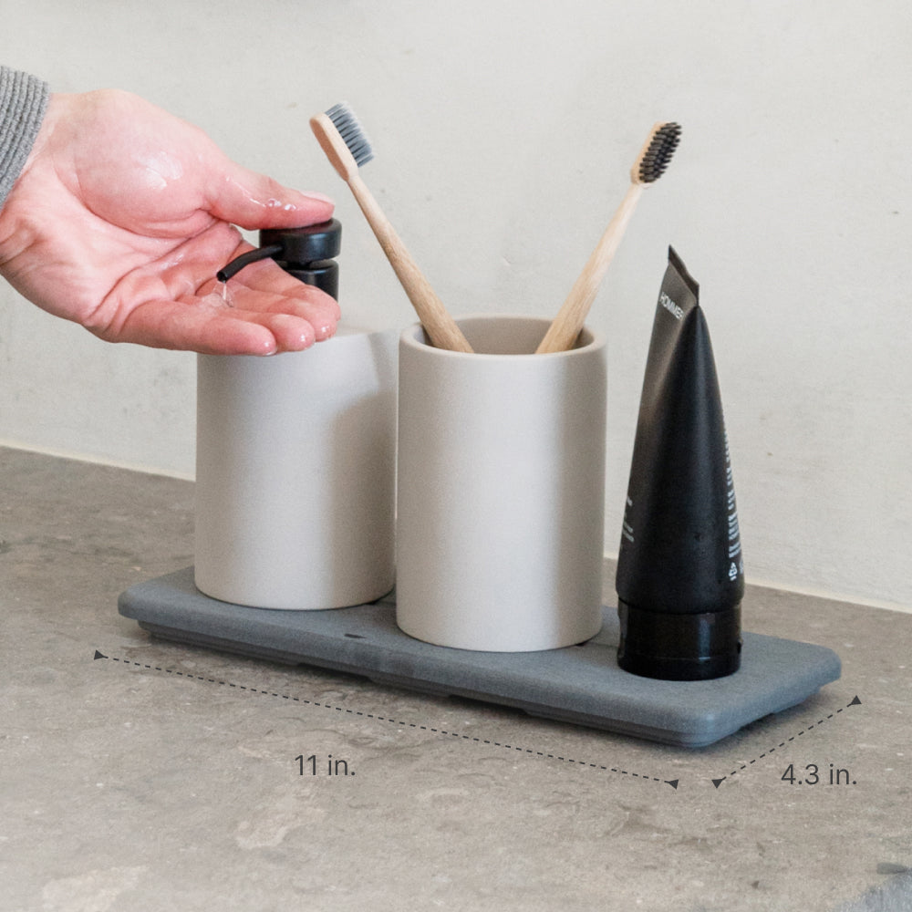 Dish Drying Stone & Stone Sink Caddy