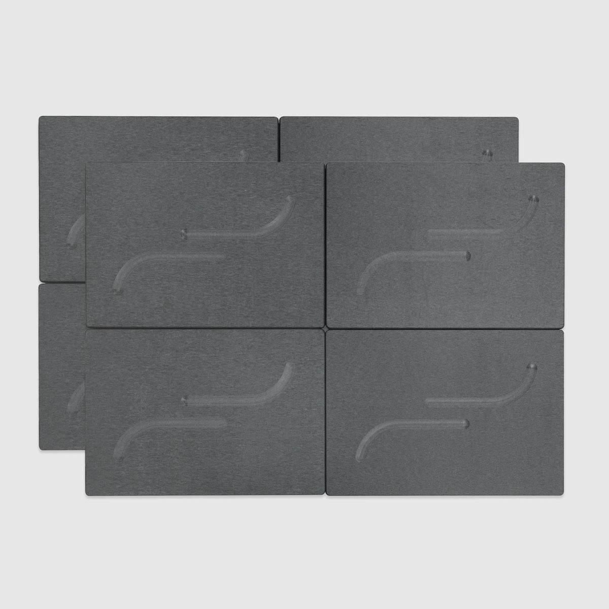 Slate Arch Large Bath Stone 2 Pack in large, quick-drying bath stone mat. 
