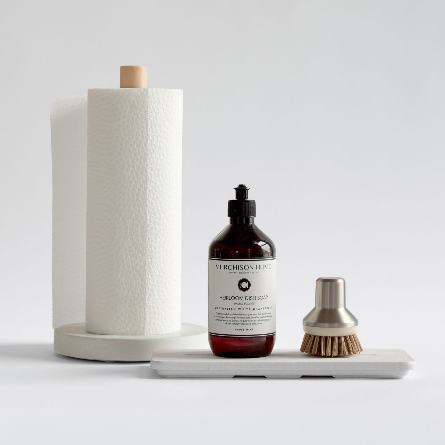 Weighted Paper Towel Holder & Stone Sink Caddy | Dorai Home