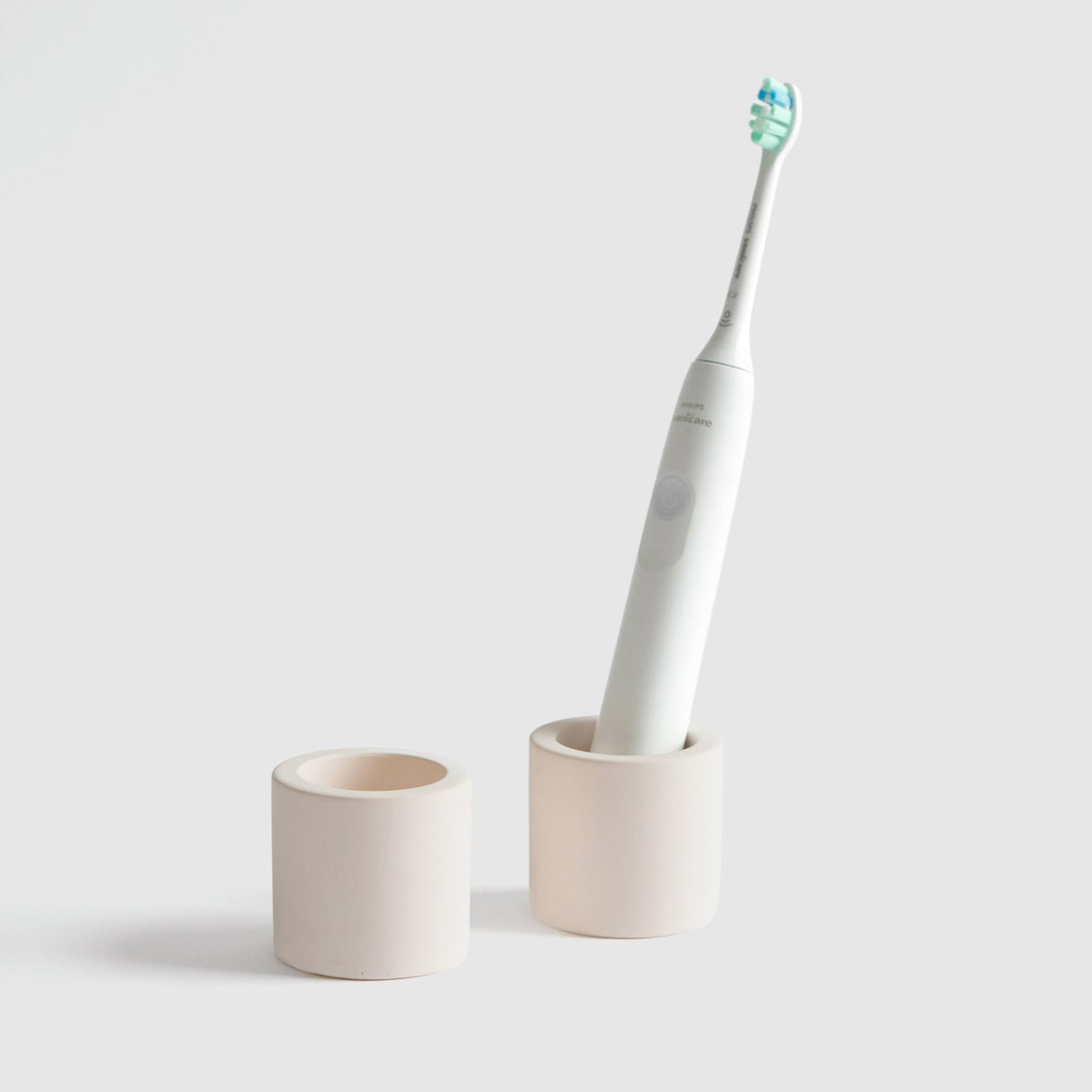 Electric Toothbrush Holder in Soft Beige in a two-pack for additional savings. 