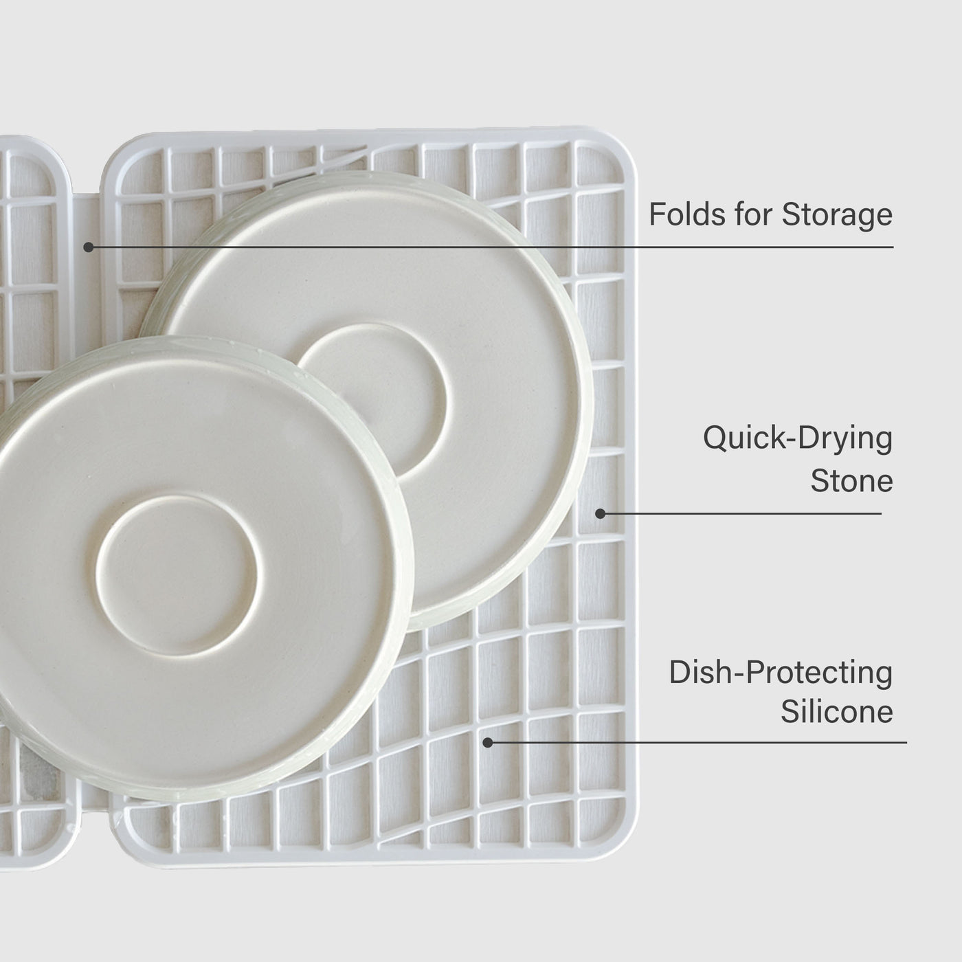 Large Dish Pad + Dish Pad Rack Bundle