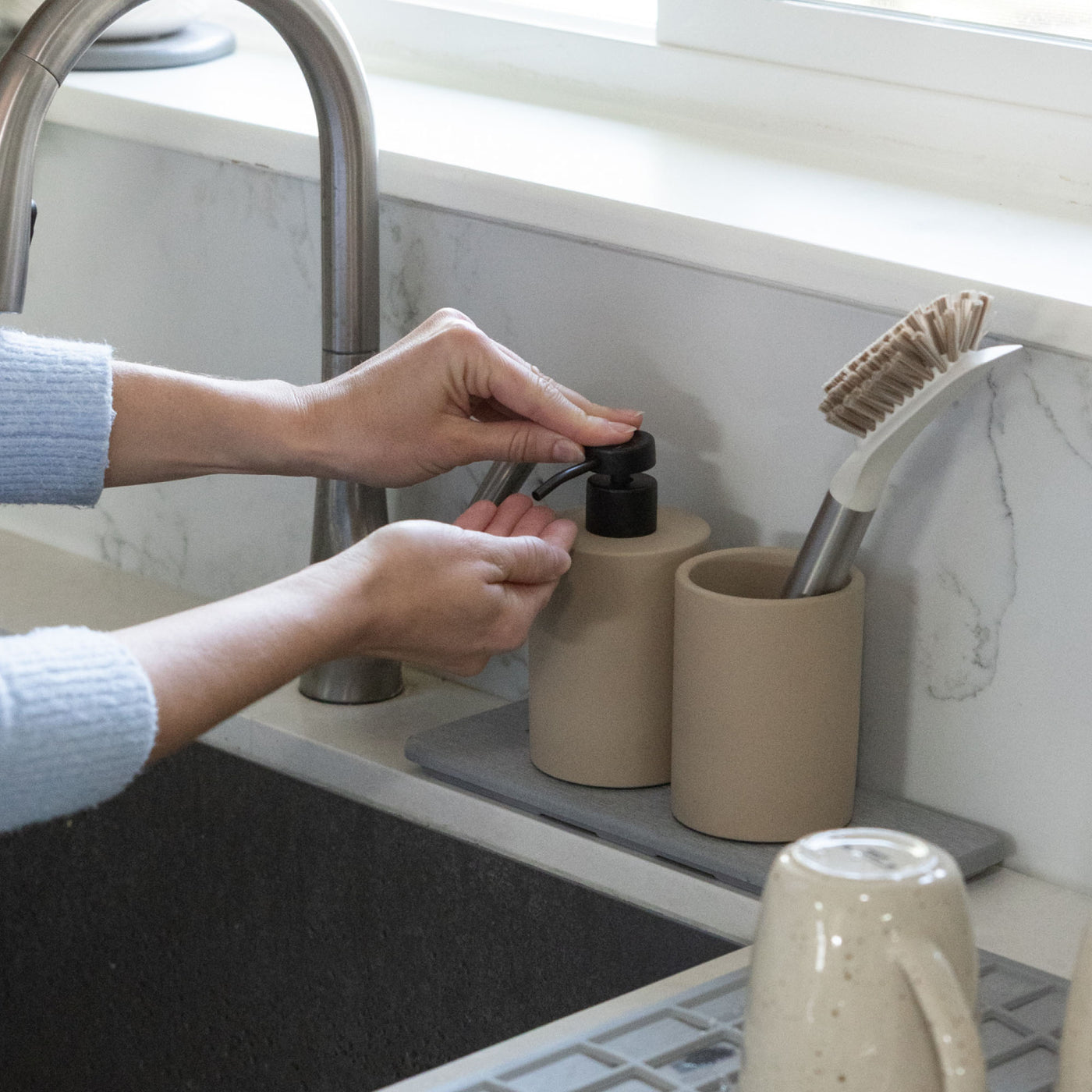 Modern Stone Sink Set