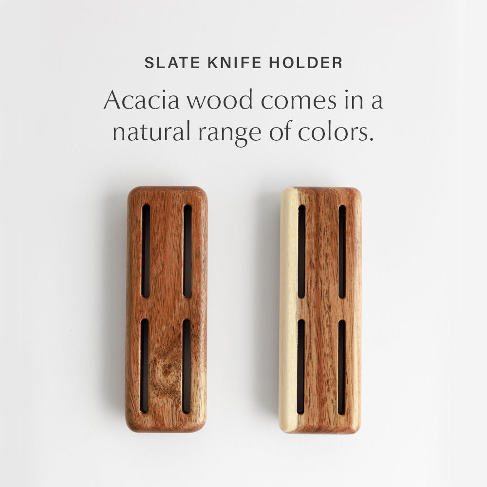 details of different colors of acacia wood topper