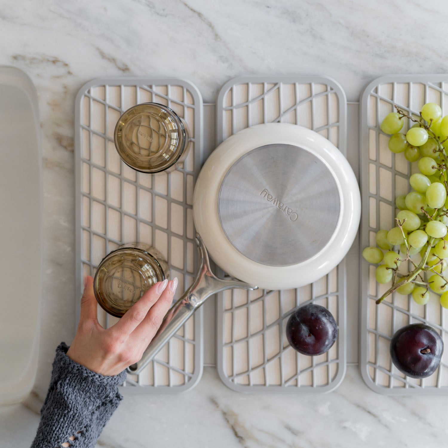 dorai plant saucer Dorai Home Drift Dish Pad in Ash