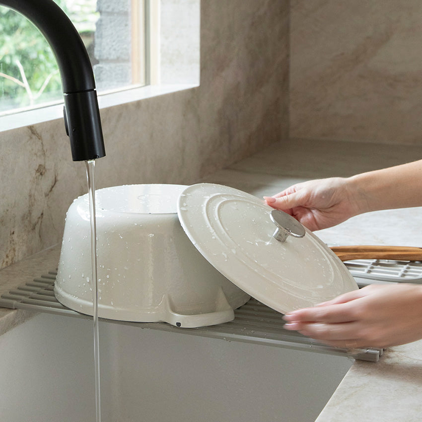 Over the Sink Dish Pad Sandstone Round Corners (Open Box)