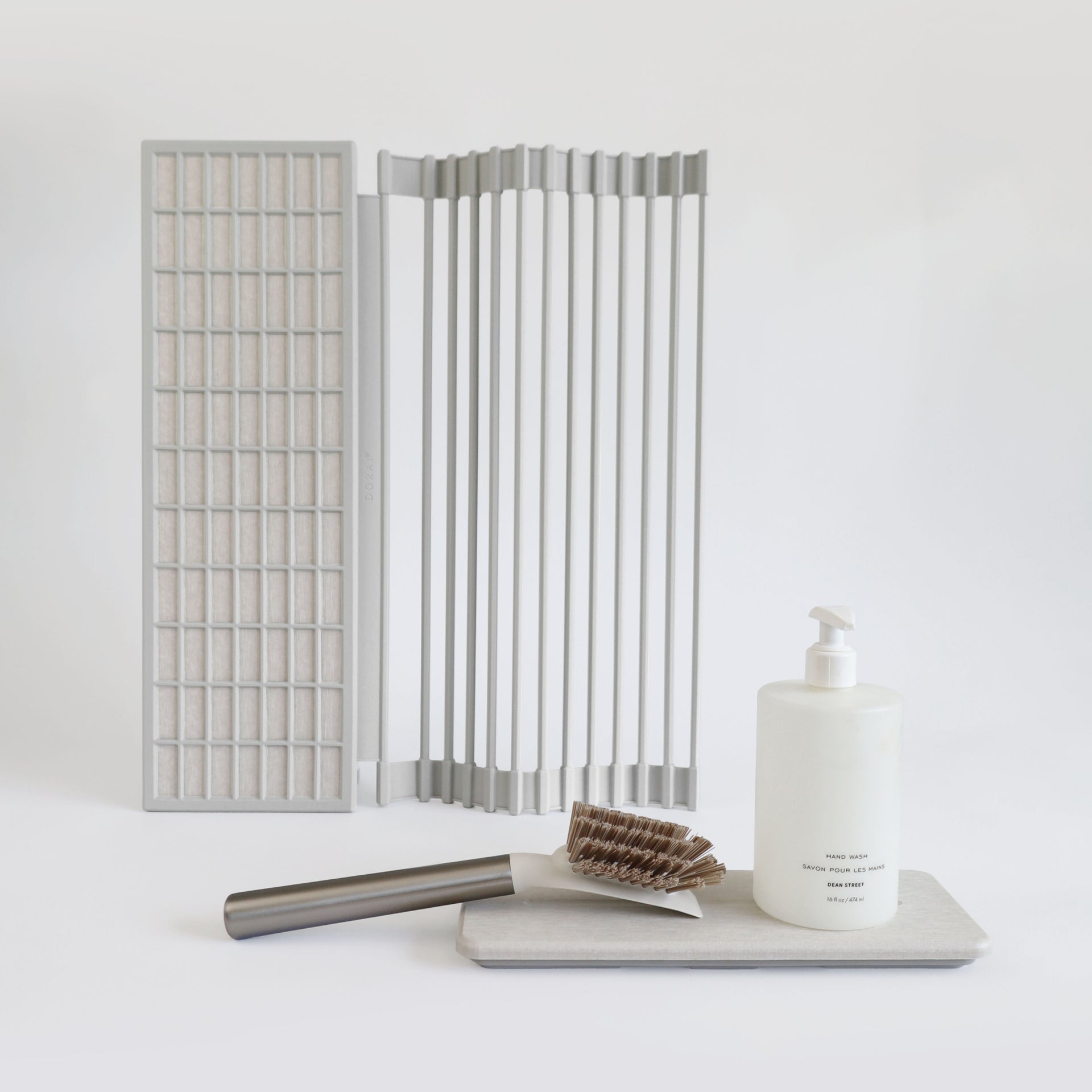 Over the Sink Dish Pad + Stone Sink Caddy Bundle