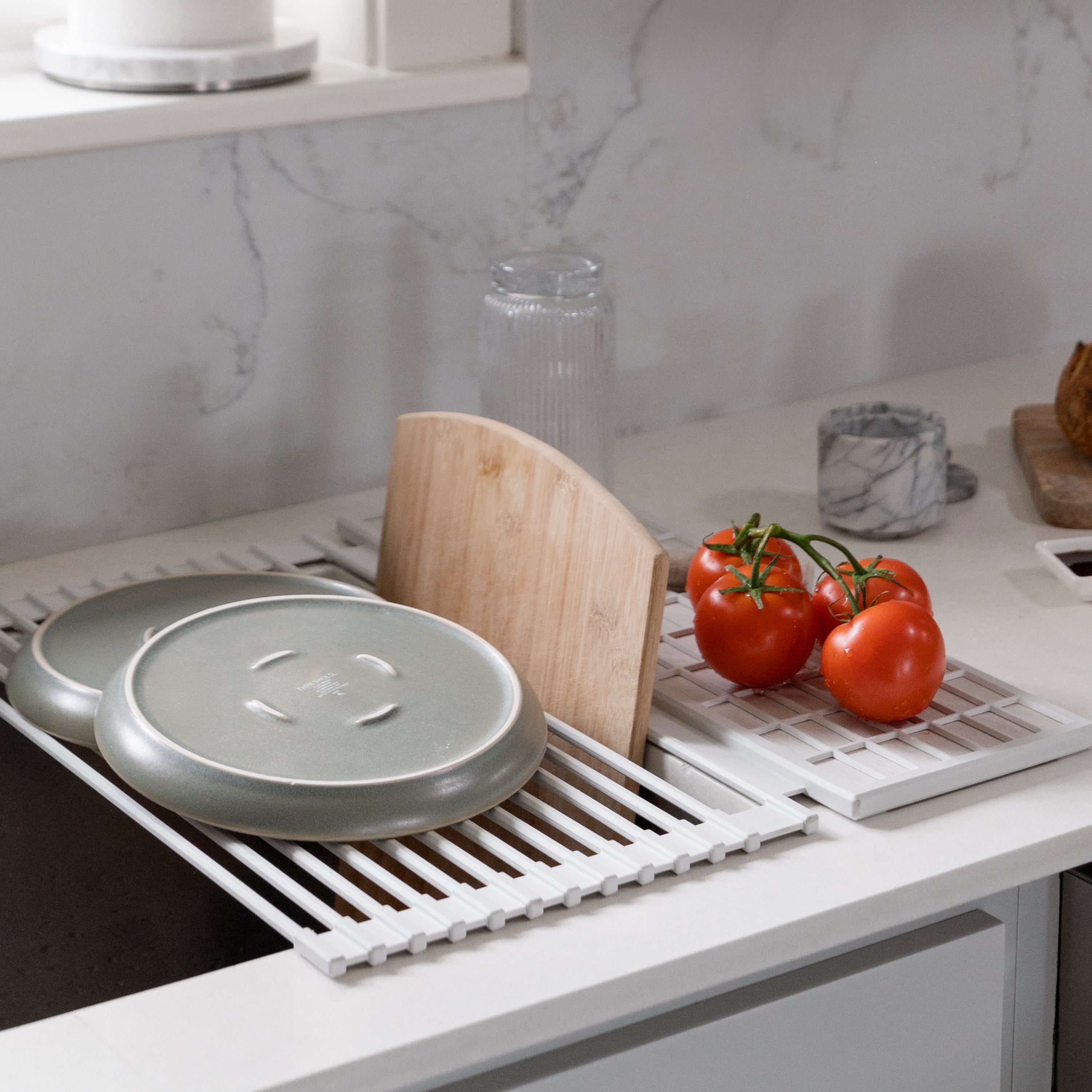 Over the Sink Dish Pad + Stone Sink Caddy Bundle | Dorai Home