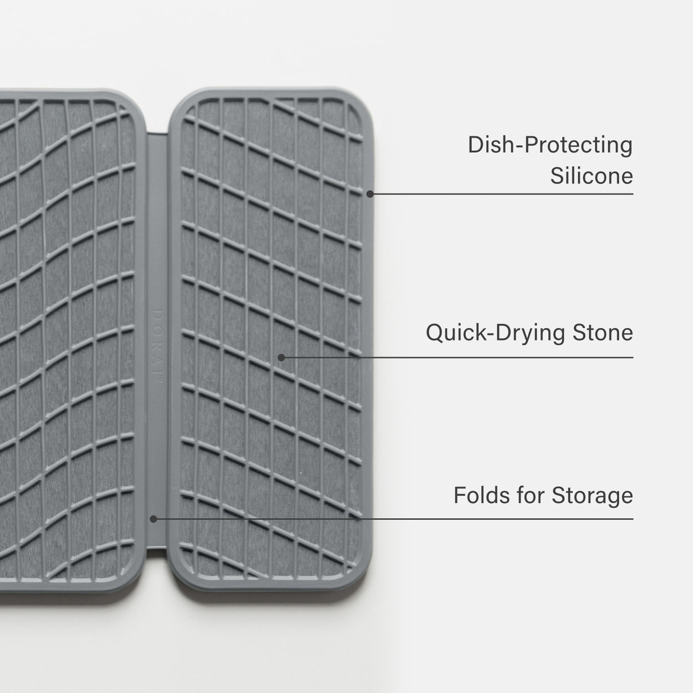 dish protecting silicone on stone dish pad