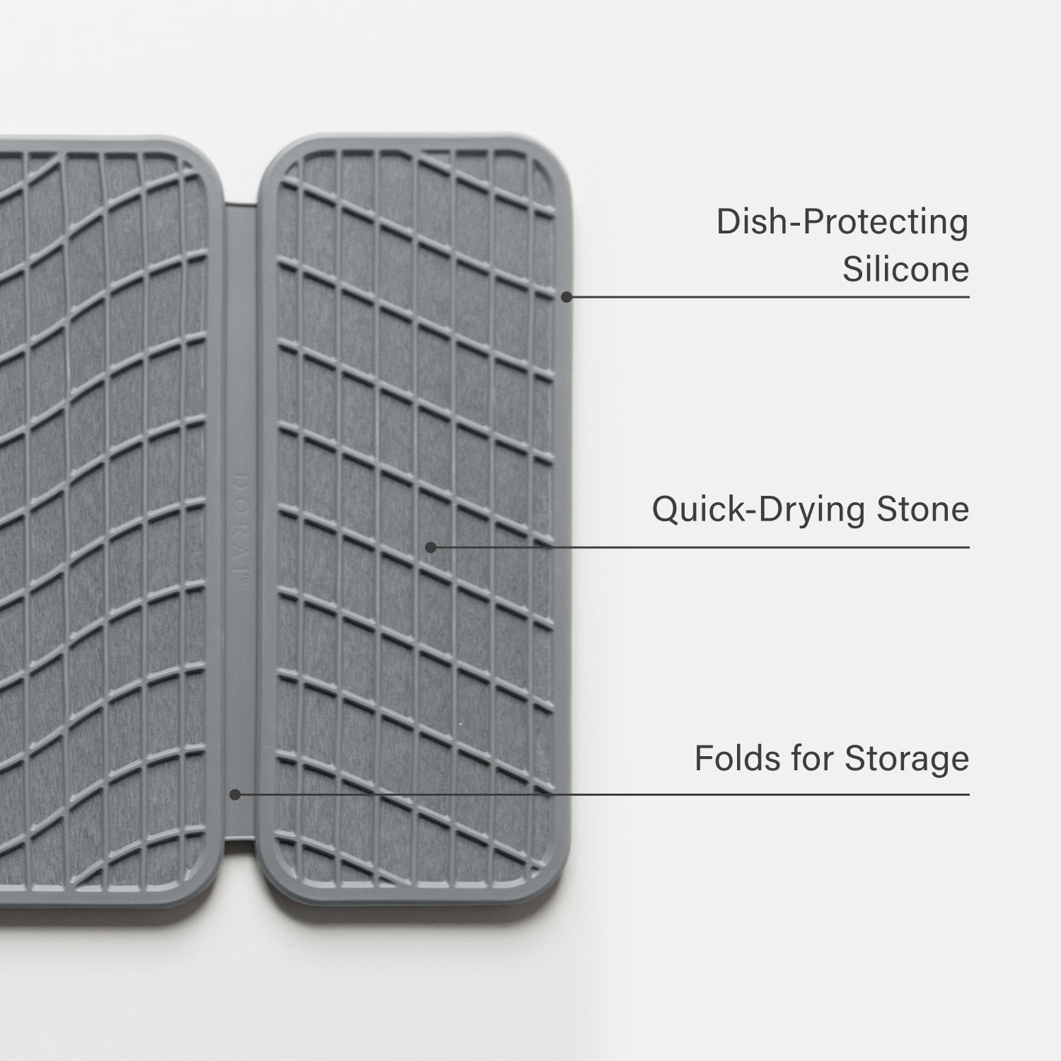 dish protecting silicone on stone dish pad