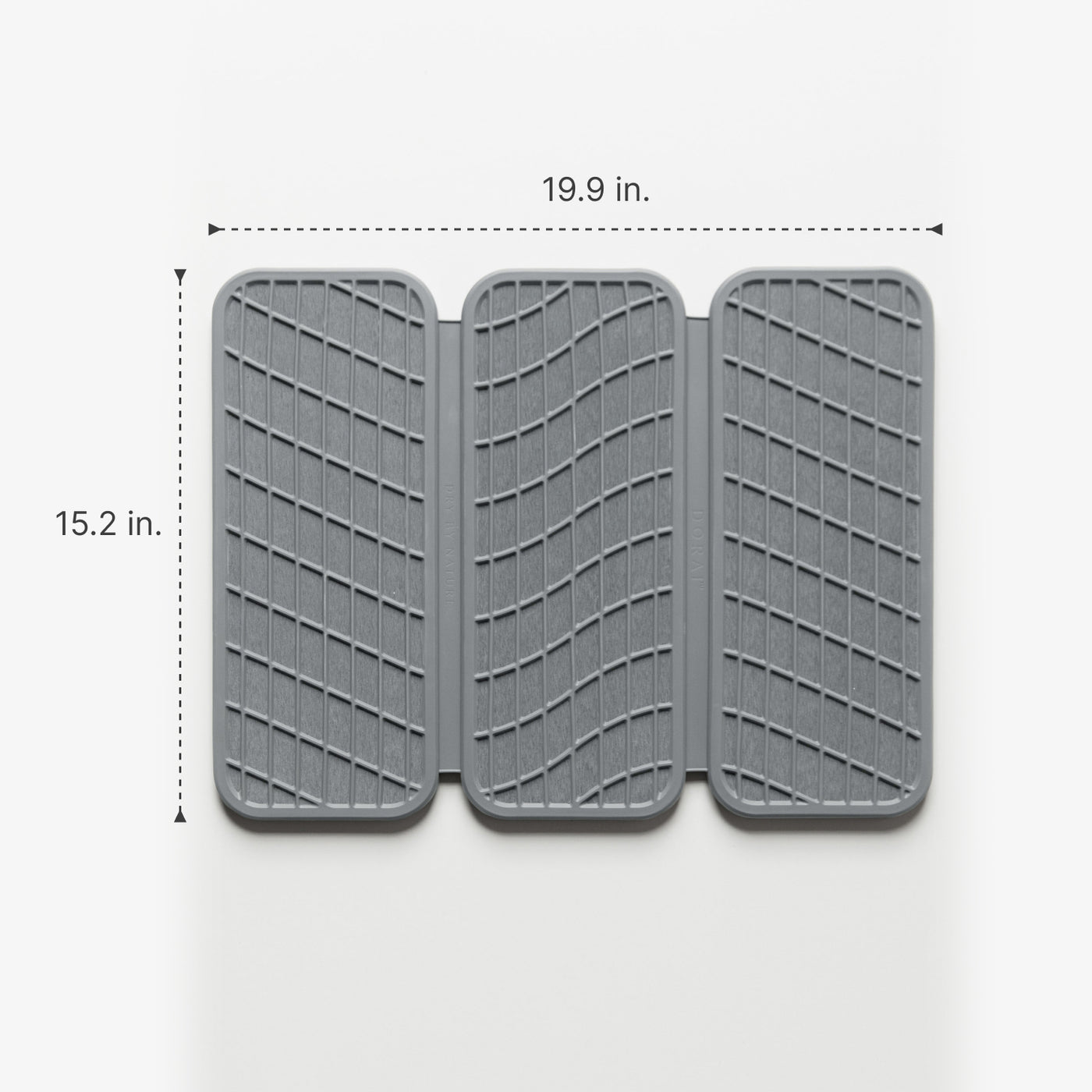 19.9 inches x 15.2 inches dish drying stone mat
