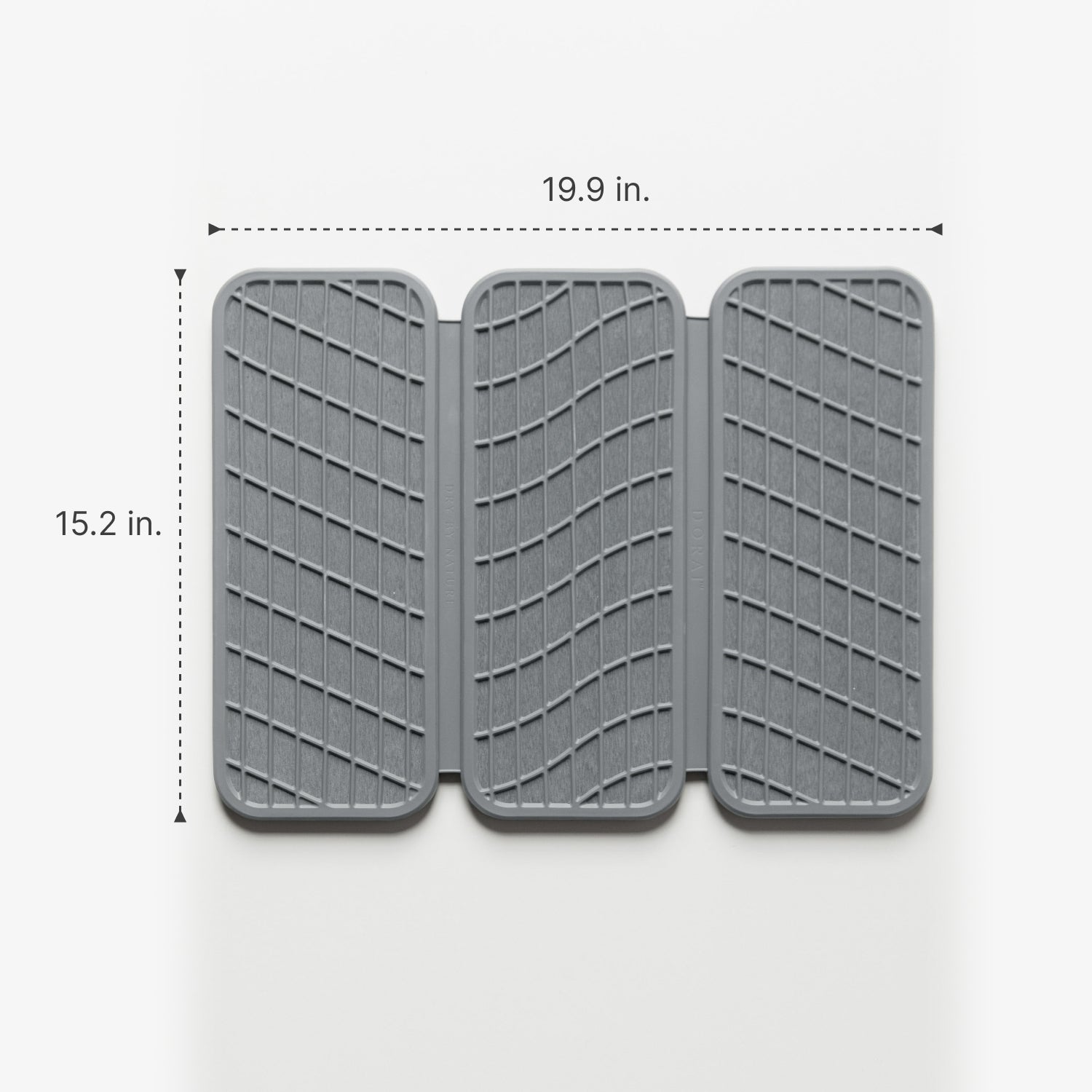 19.9 inches x 15.2 inches dish drying stone mat
