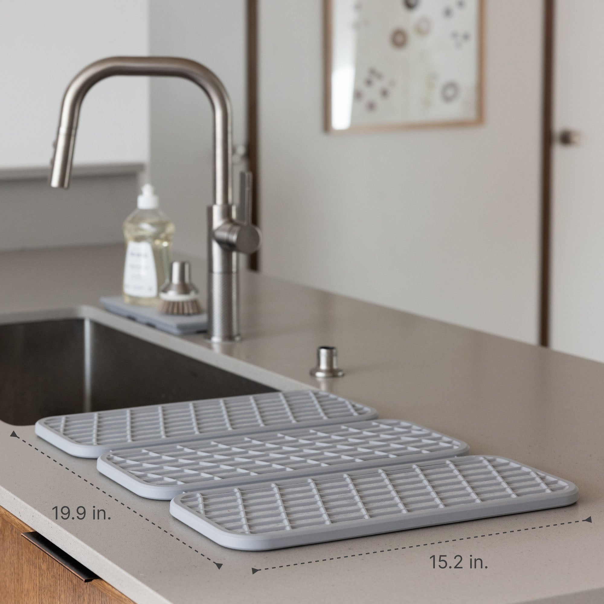 Drift Ash Dish Pad: 19.9in x 15.2in
