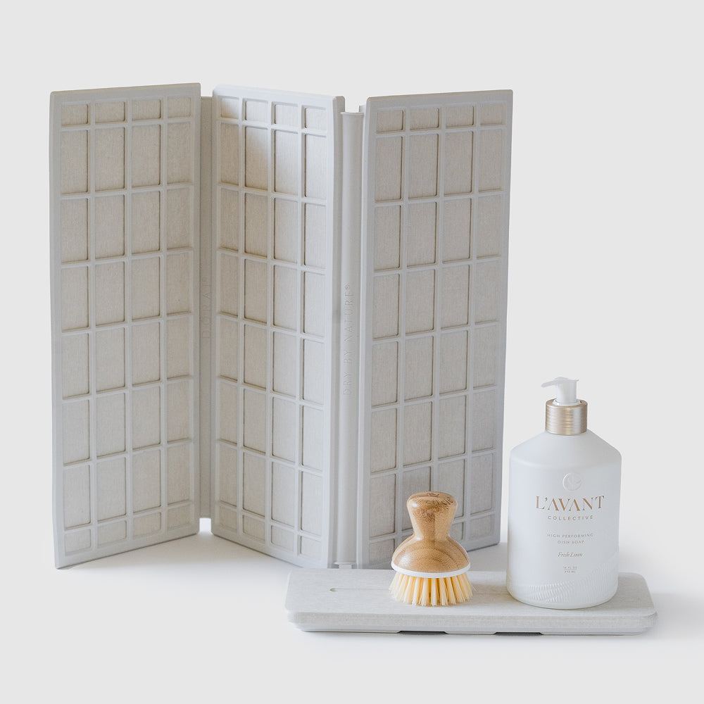 Ridge Dish Pad & Stone Sink Caddy