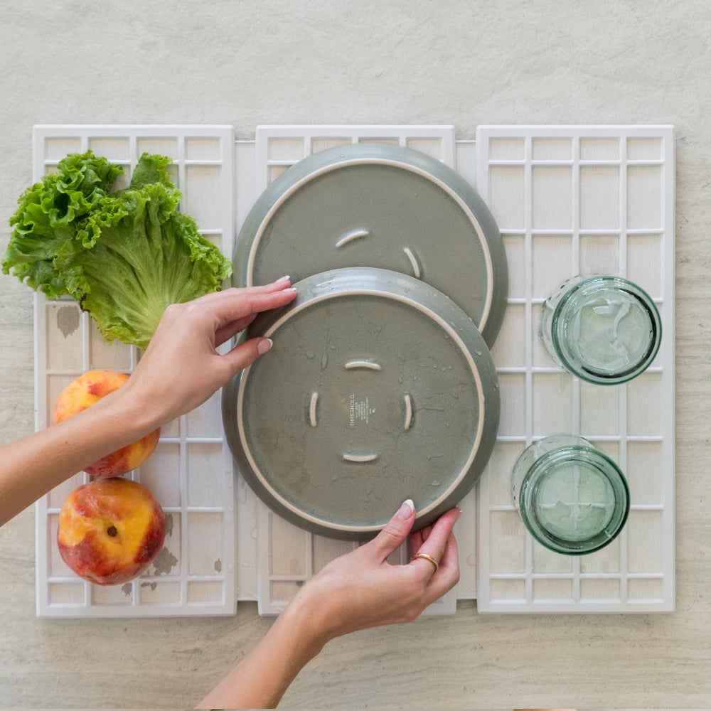 Ridge Dish Pad & Stone Sink Caddy