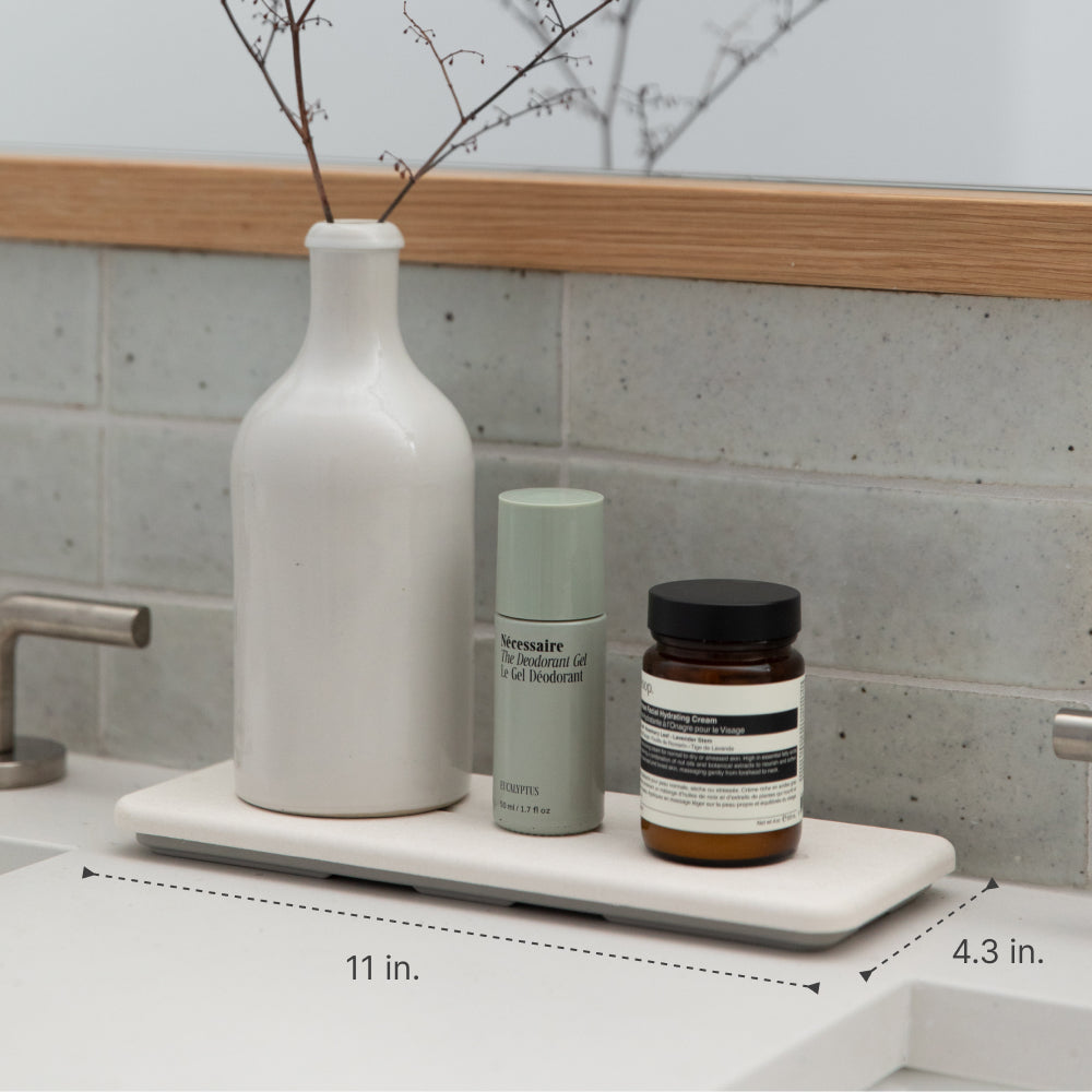 Ridge Dish Pad & Stone Sink Caddy
