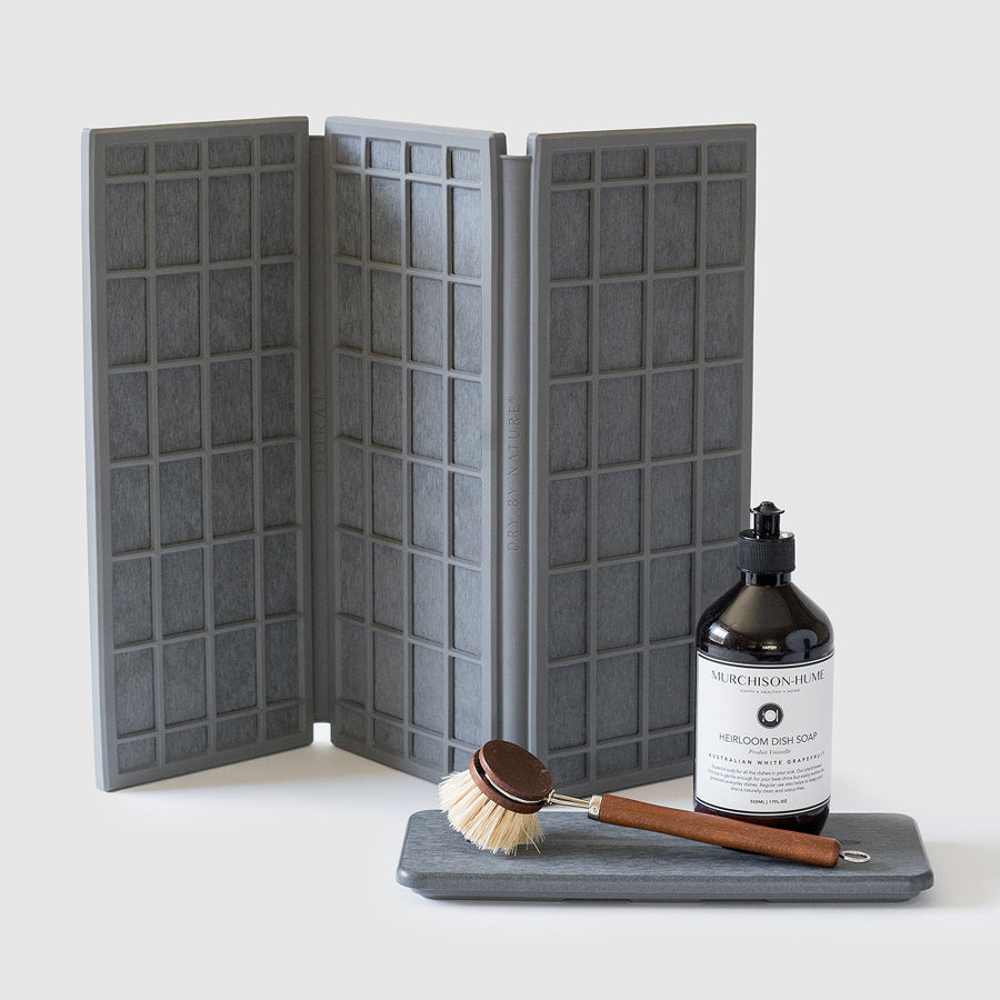 Ridge Dish Pad & Stone Sink Caddy
