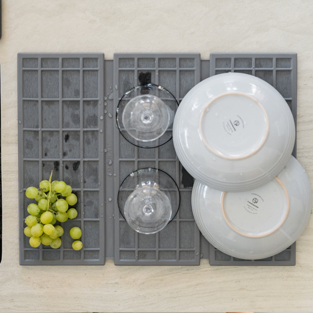 Ridge Dish Pad & Stone Sink Caddy