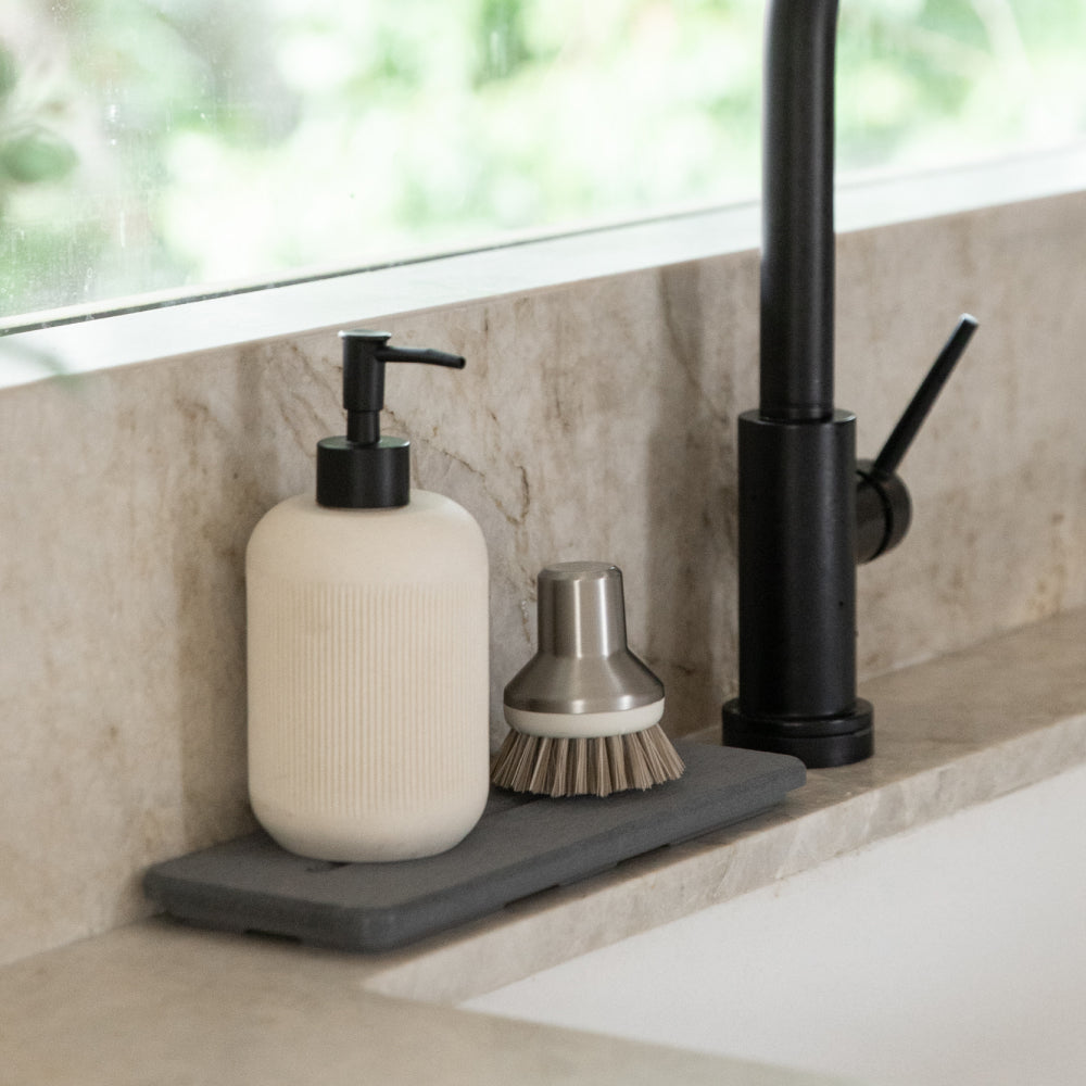 Ridge Dish Pad & Stone Sink Caddy