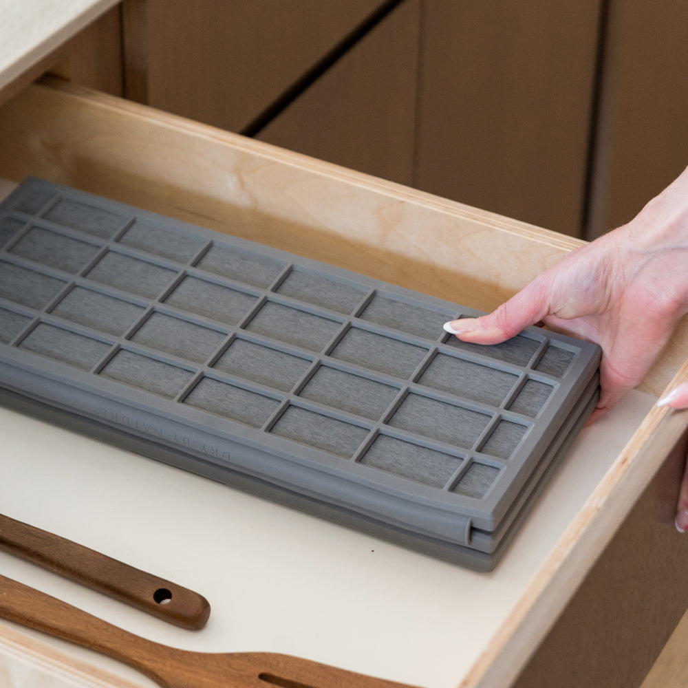 Ridge Dish Pad & Stone Sink Caddy