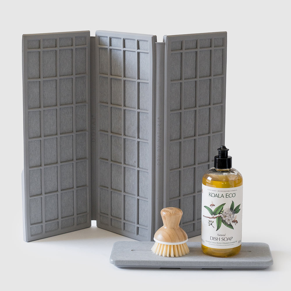 Ridge Dish Pad & Stone Sink Caddy