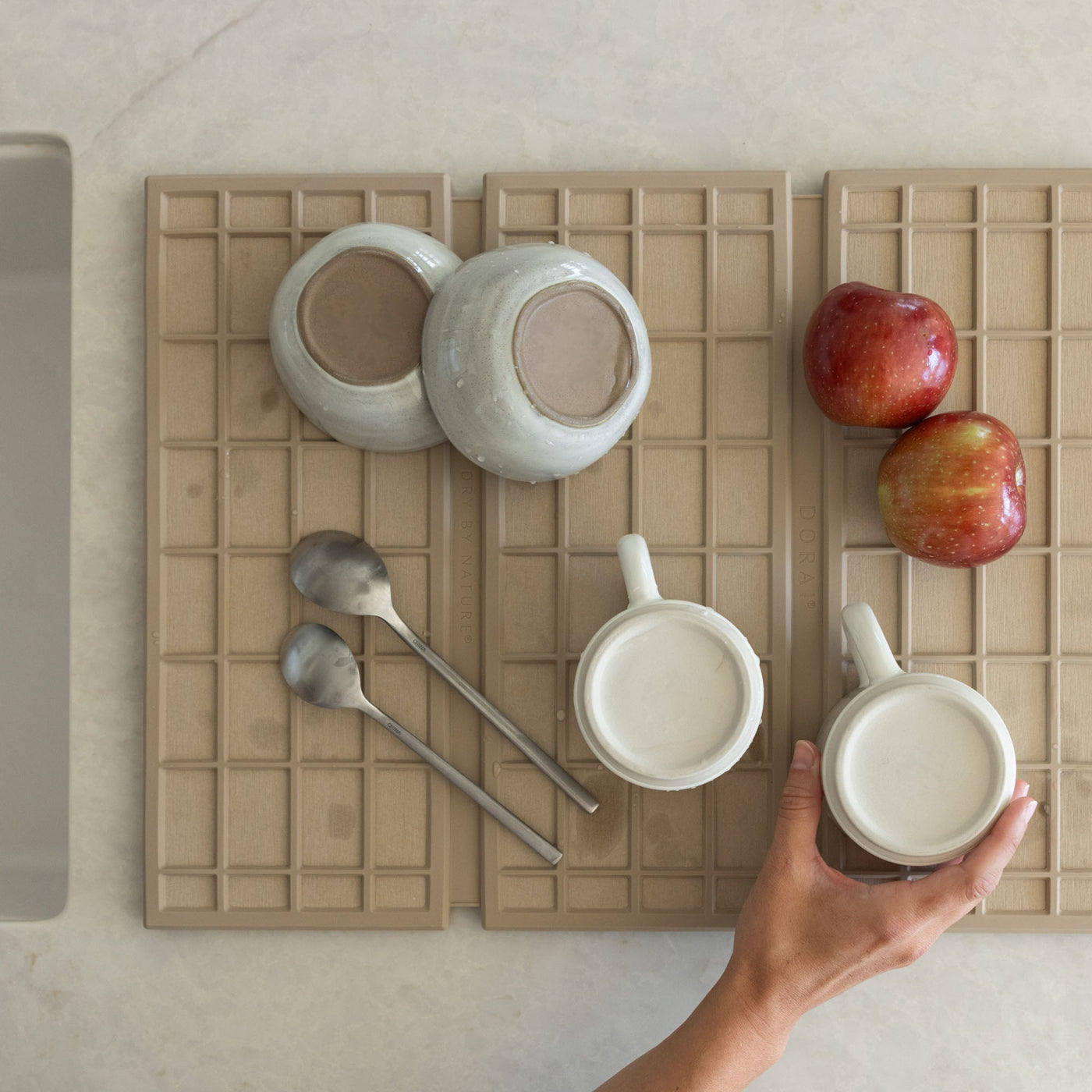 Clay Ridge Dish Pad with dishes | Pre-Order Clay
