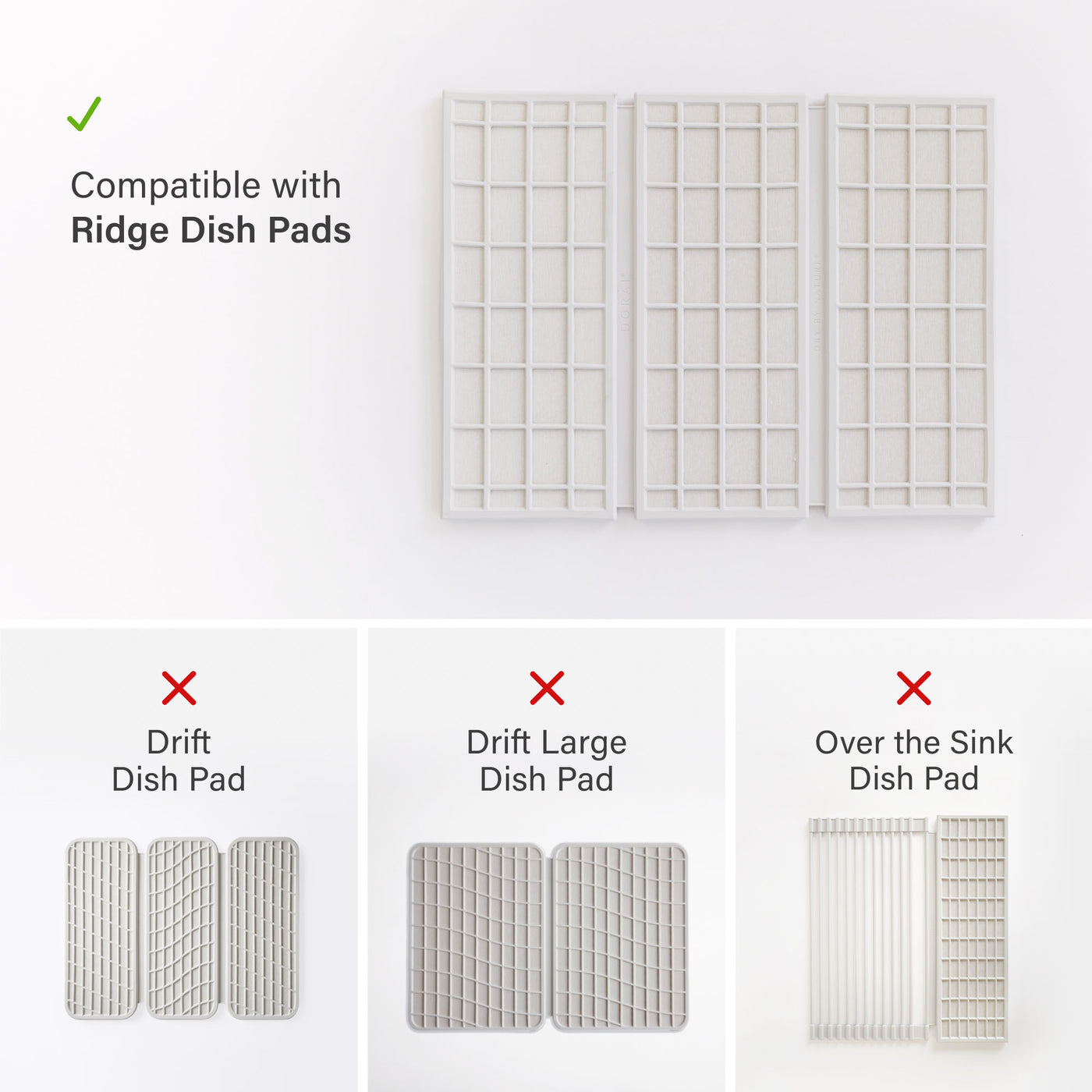 Ridge Dish Pad Stone Replacements