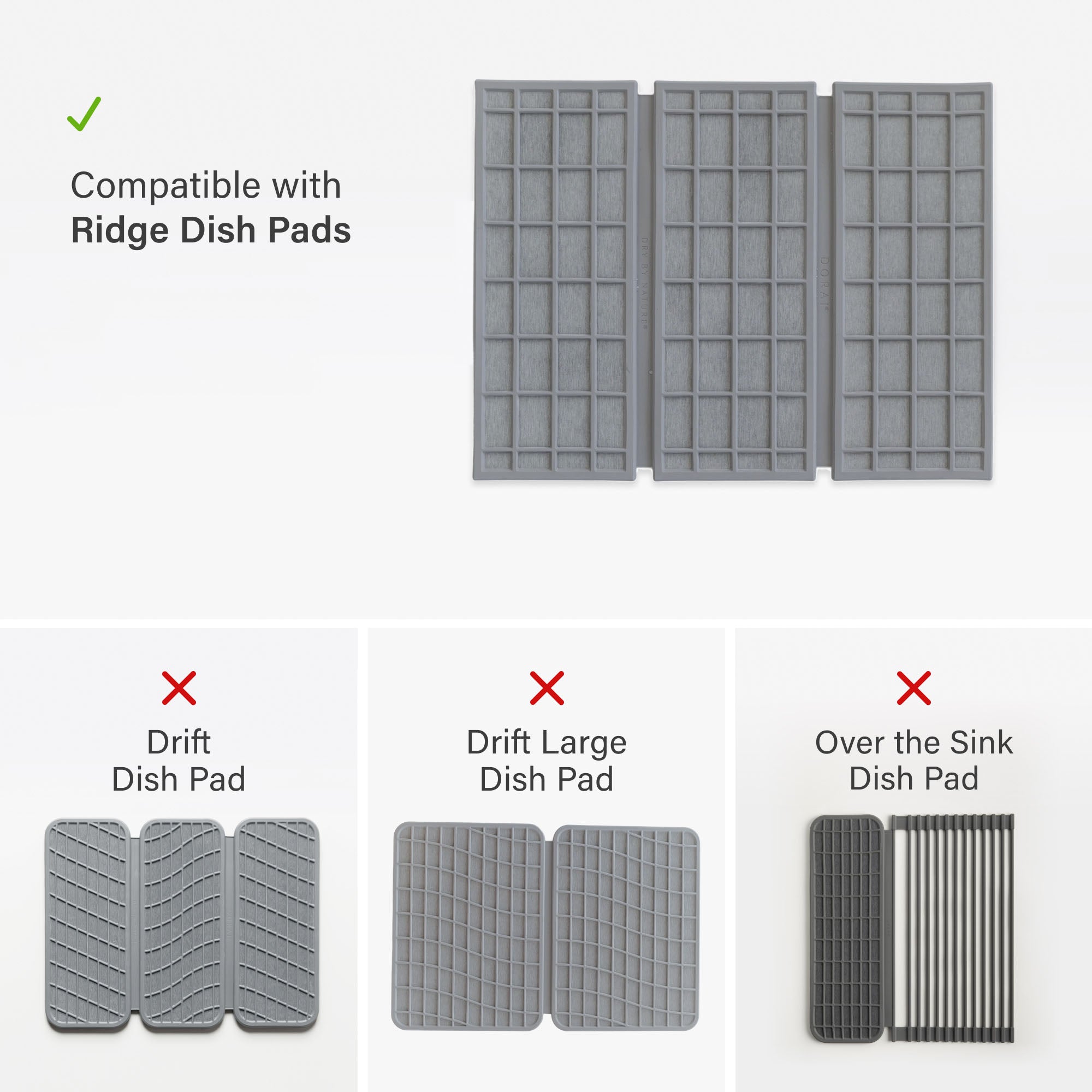 Ridge Dish Pad Stone Replacements
