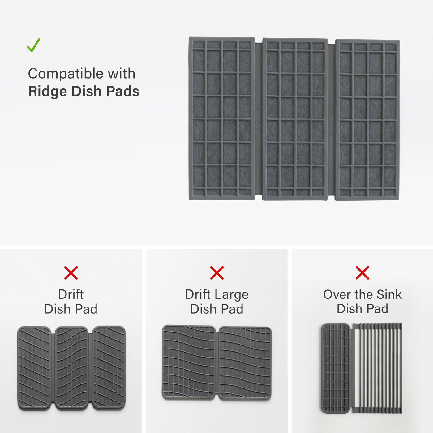 Ridge Dish Pad Stone Replacements