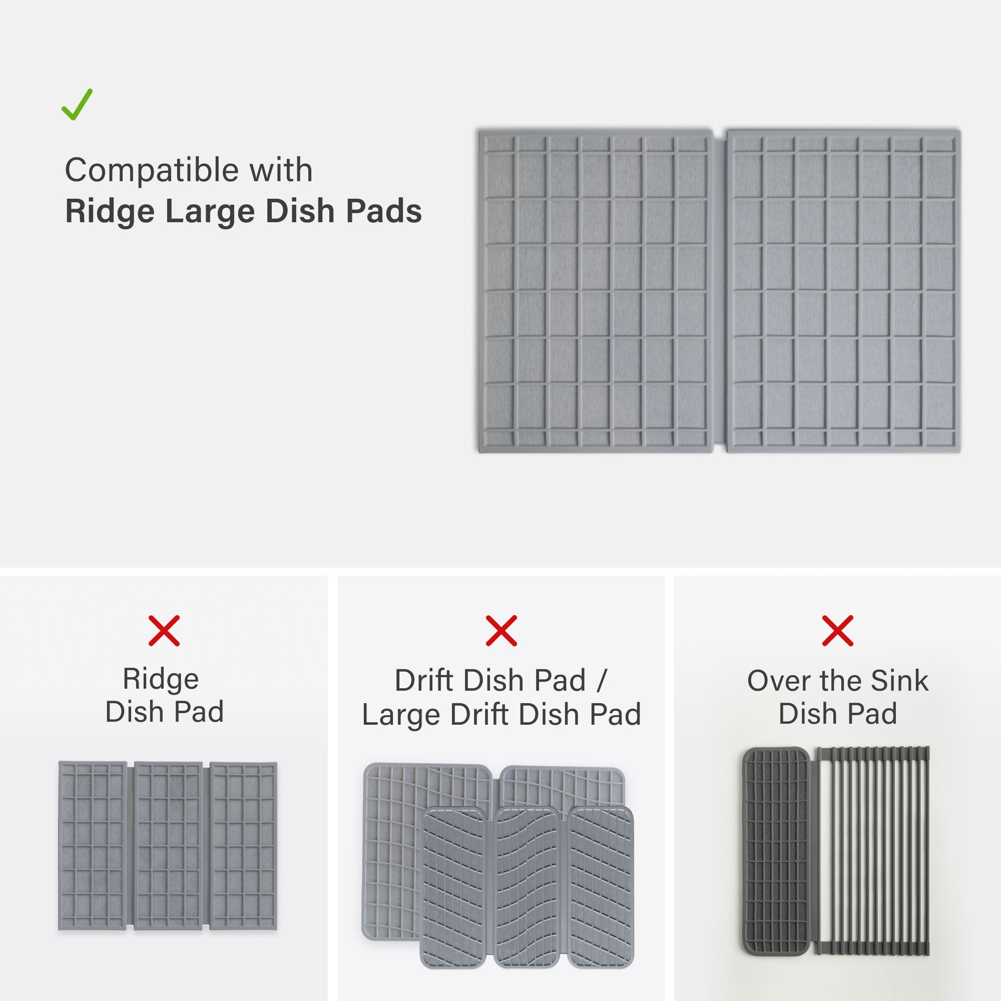 Compatible with Ash Ridge Large Dish Pads, not other Dish Pads.