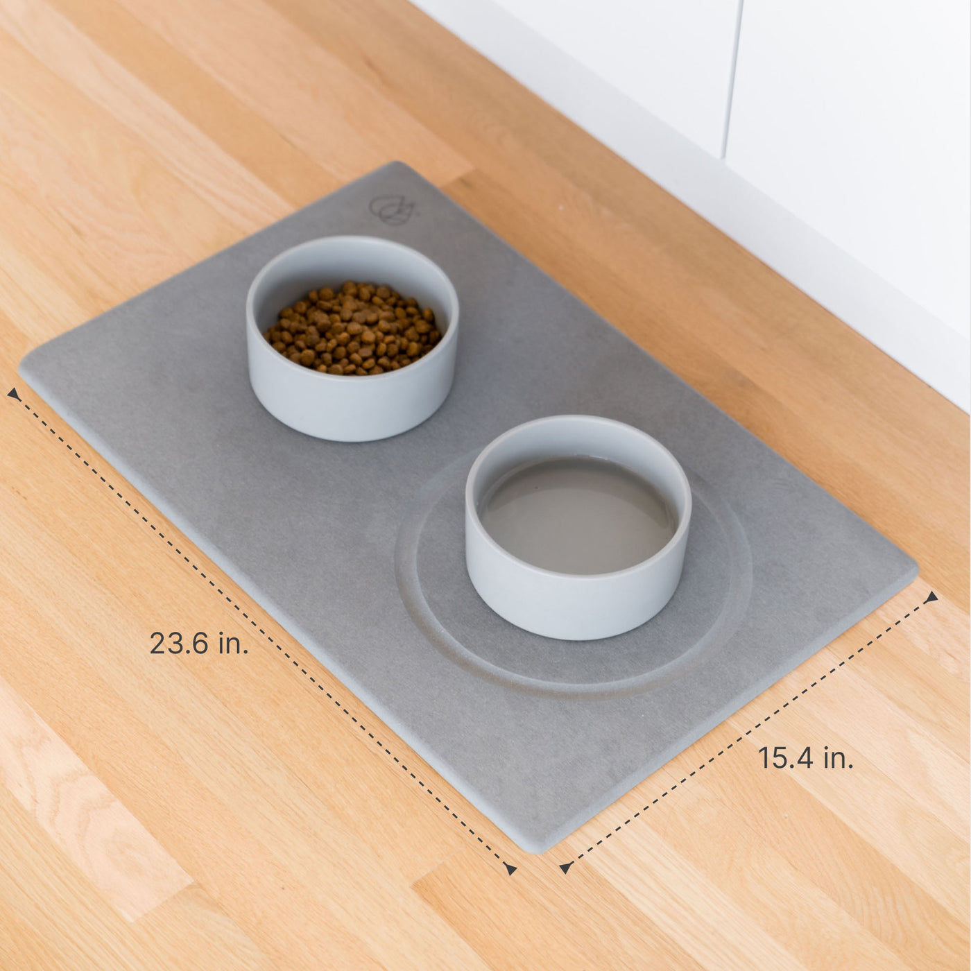Dog Bowls Stone Base: 23.6in x 15.4in
