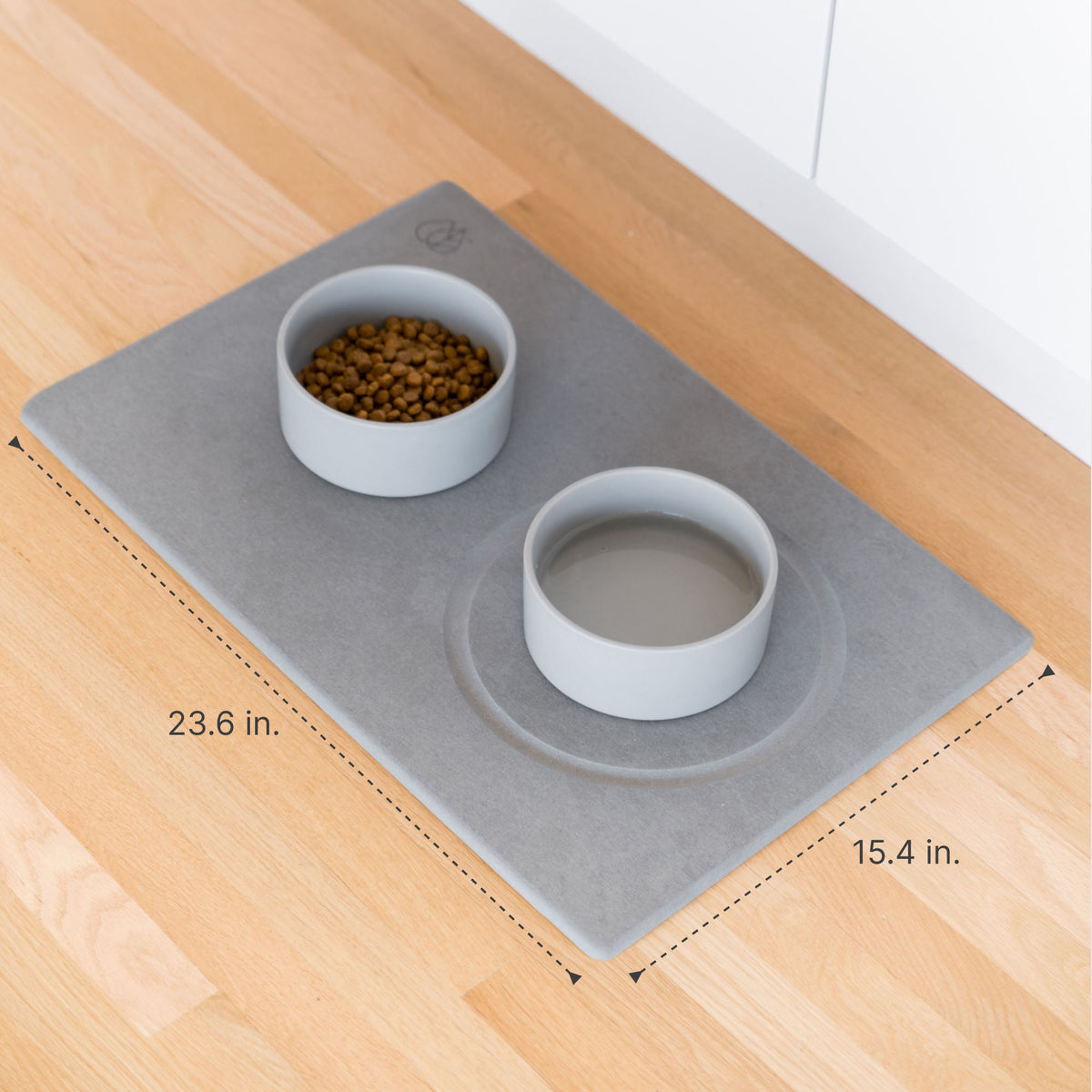 Dog Food and Water Stone Base: 15.4" x 23.6"

