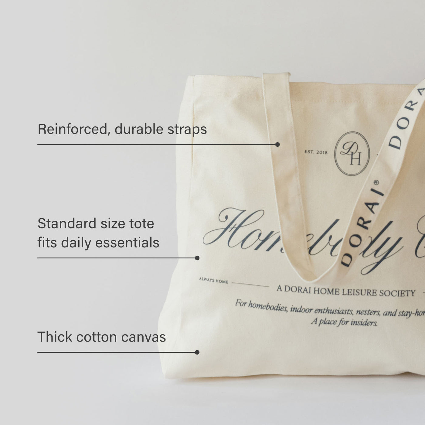 Homebody Canvas Tote