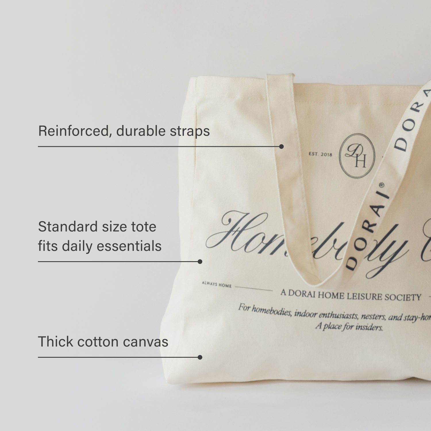 Homebody Canvas Tote