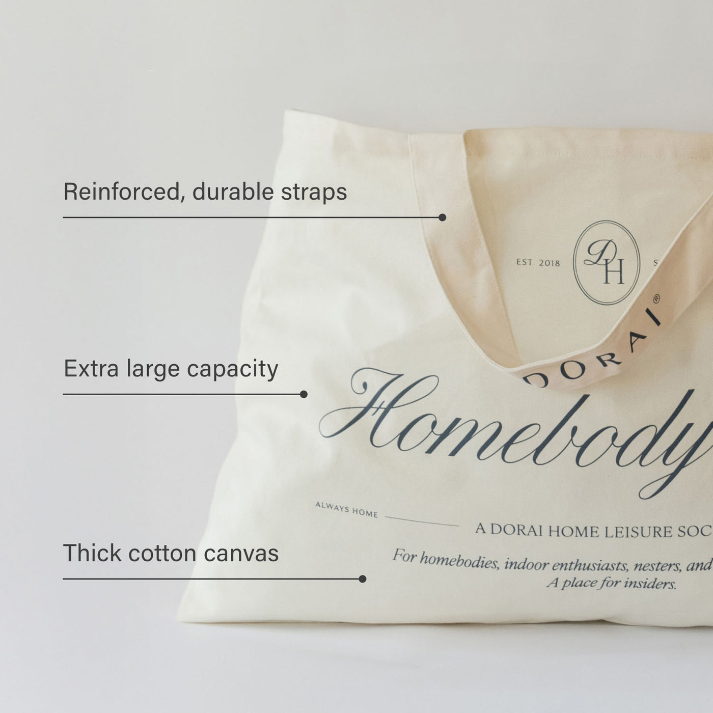 Homebody Canvas Tote