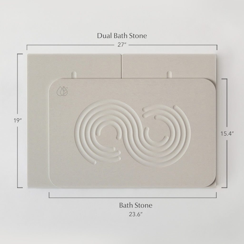 Bath Stone™ Mat - Zen 2-Pack