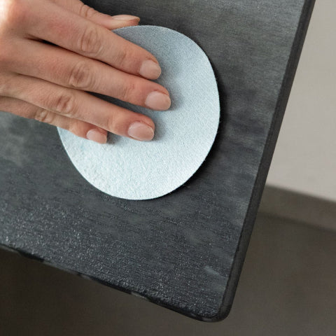 Sand stains as needed and rinse thoroughly