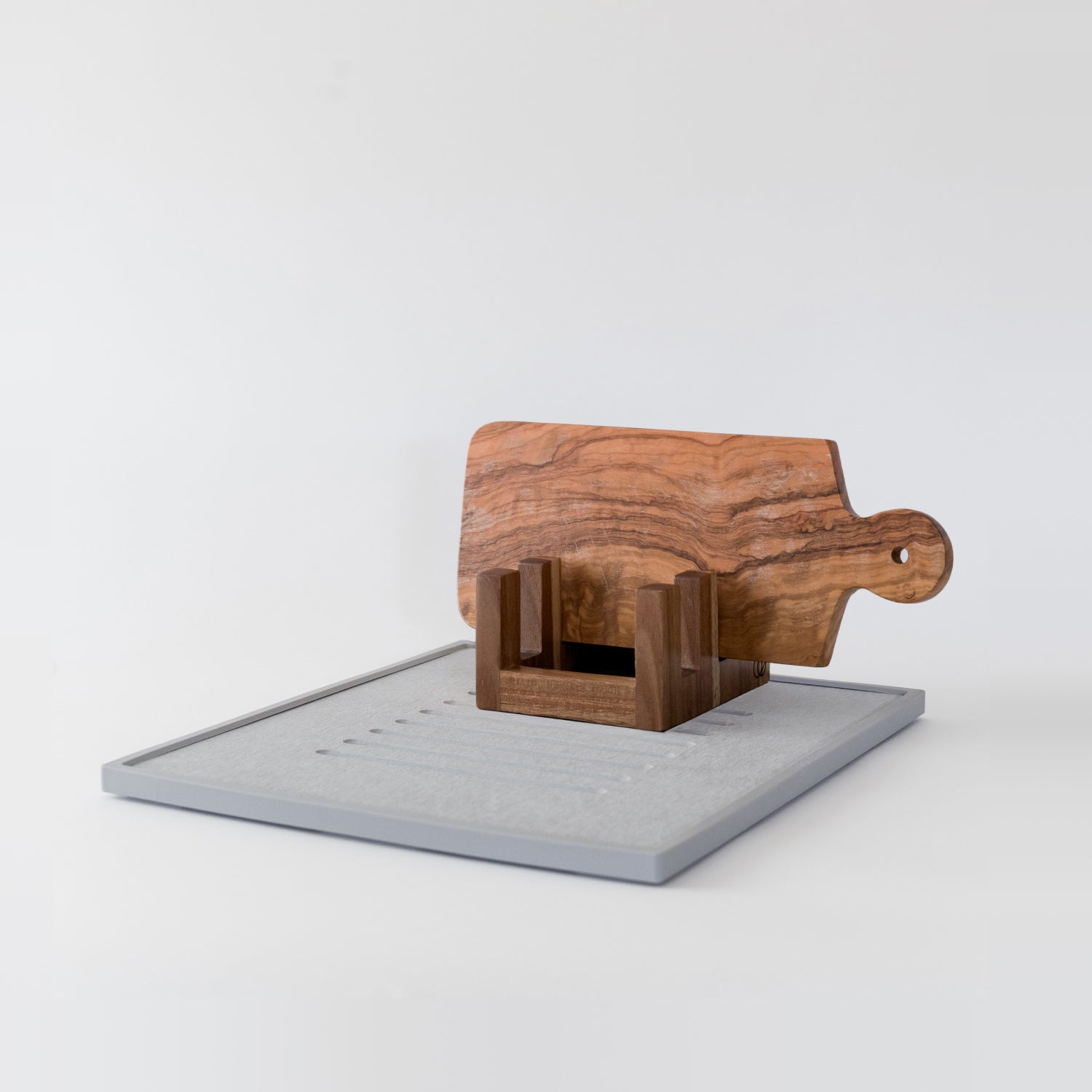 Dish Drying Stone + Cutting Board Holder