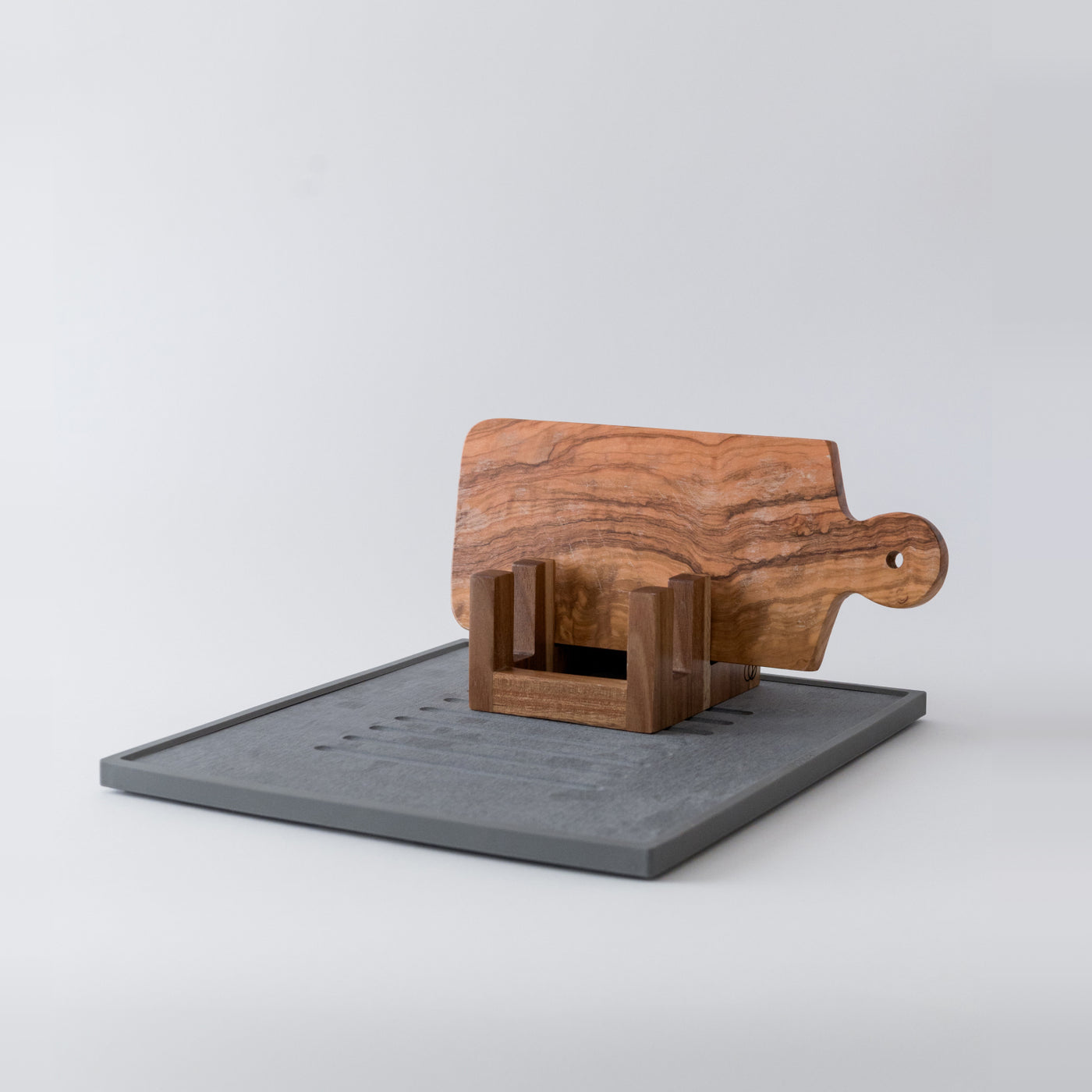 Dish Drying Stone + Cutting Board Holder
