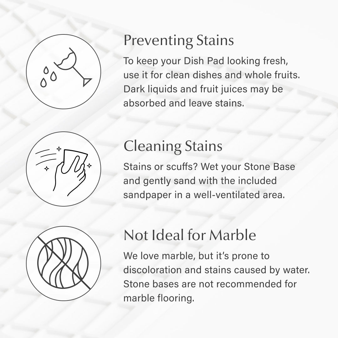 graphic with instructions on how to clean Dorai products