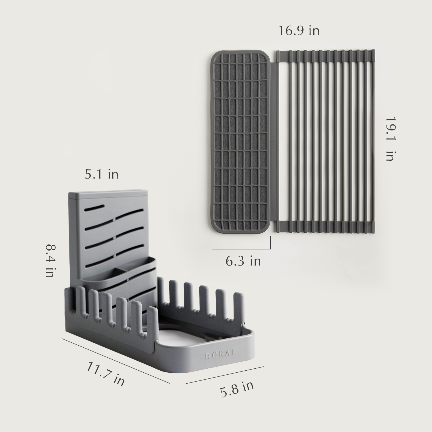 dimensions of over the sink dish pad and dish pad rack