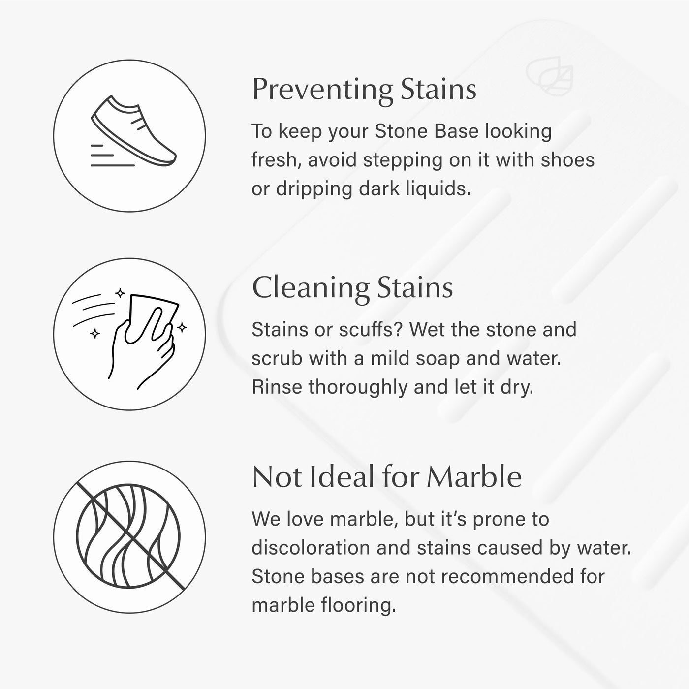 Bath Stone™ Mat - Rain