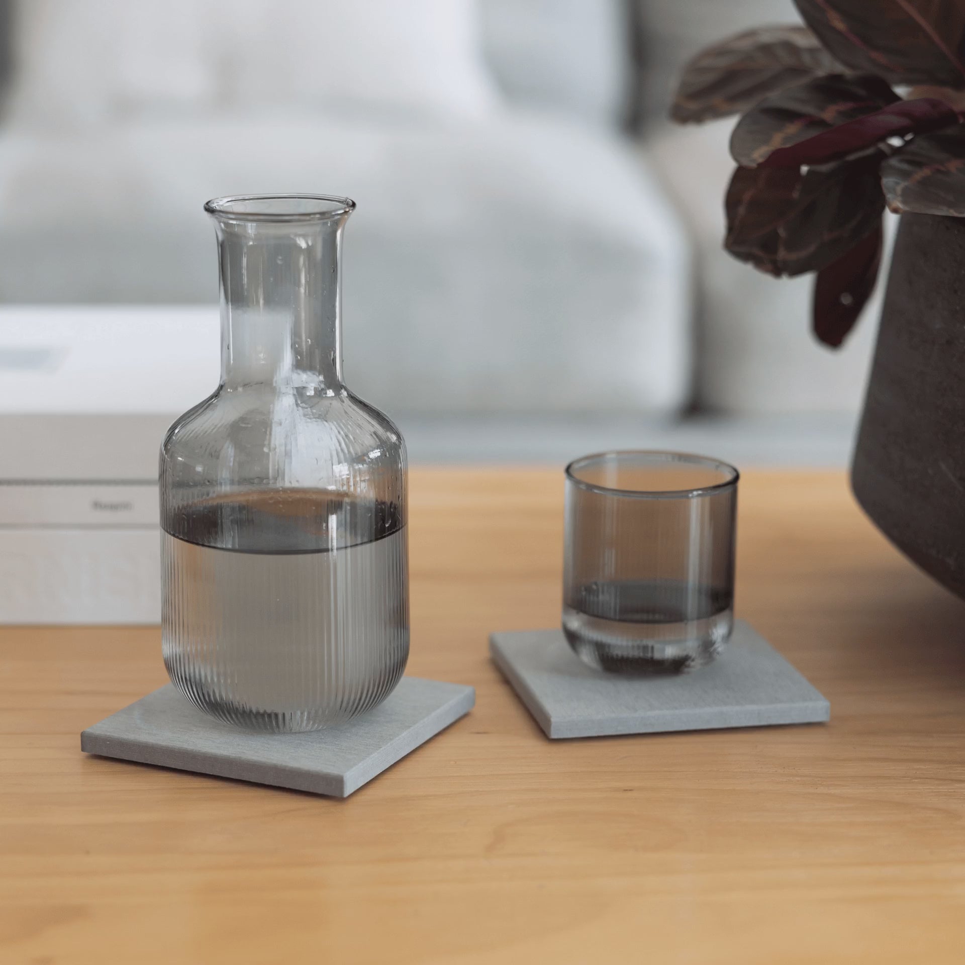Large Ash Coasters fit a variety of cup sizes. 