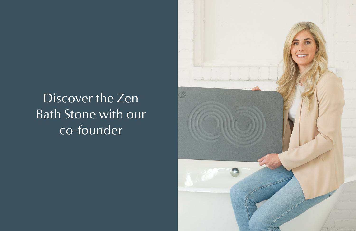 founder with bath stones mats